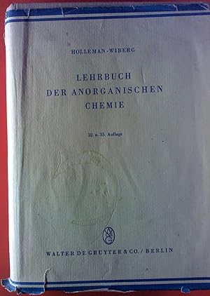 Bild des Verkufers fr Lehrbuch der Chemie, erster Teil. Anorganische Chemie. zum Verkauf von biblion2