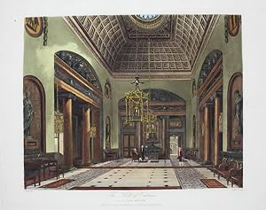 Immagine del venditore per Original Single Hand Coloured Aquatint from the History of the Royal Residences By W. H. Pyne Illustrating The Hall of Entrance, Carlton House in London. Published in 1819. venduto da Rostron & Edwards