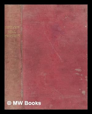 Seller image for Real property: an introductory explanation of the law relating to land / with test questions for the use of students by F. Porter Fausset. for sale by MW Books