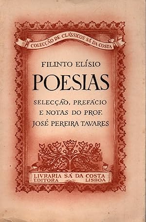 Image du vendeur pour Filinto Elisio,poesias mis en vente par JP Livres