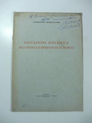 Educazione scolastica secondo lo spirito di D. Bosco