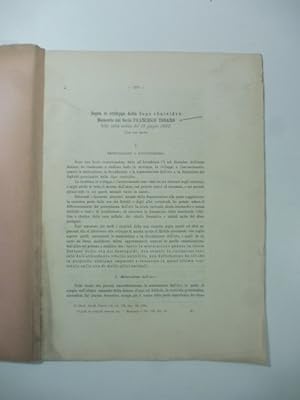 Imagen del vendedor de Sopra lo sviluppo della Seps chalcides. Memoria a la venta por Coenobium Libreria antiquaria