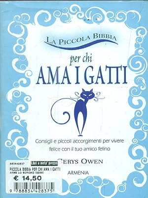 Imagen del vendedor de La piccola bibbia per chi ama i gatti a la venta por Librodifaccia