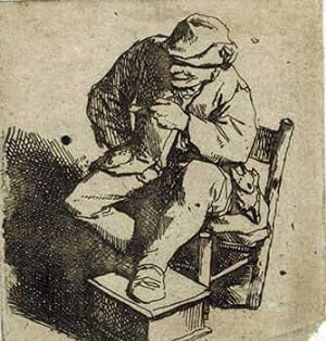 The Smoker. (Original etching)