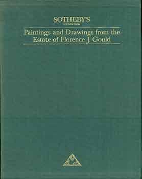 Paintings and Drawings from the Estate of Florence J. Gould. April 24 & 25, 1985. Sale # ?VINCENT...