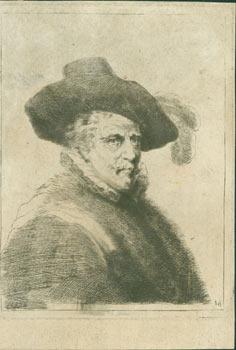 [Portrait Of A Man Wearing A Feathered Hat]. Etching on laid paper.