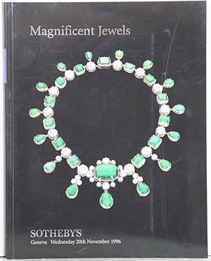 Magnificent Jewels. Auction: Geneva, Wednesday, 20th November 1996.