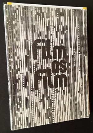 Film as Film: Formal Experiment in Film 1910-1975 (With the Publisher's Promotional 8 Pg. Booklet)