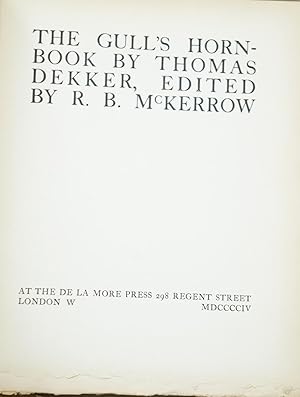 The Gull's Hornbook (The King's Library)