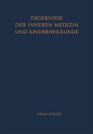 Bild des Verkufers fr Ergebnisse der Inneren Medizin und Kinderheilkunde zum Verkauf von AHA-BUCH GmbH