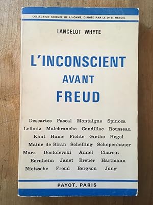 Image du vendeur pour L'inconscient avant Freud mis en vente par Librairie des Possibles