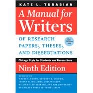 Seller image for A Manual for Writers of Research Papers, Theses, and Dissertations for sale by eCampus