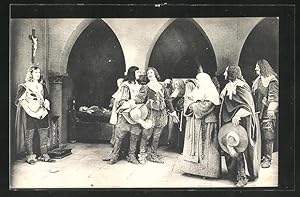Immagine del venditore per Ansichtskarte Die drei Musketiere / Les Trois Mousquetaires, Die Musketiere im Kloster venduto da Bartko-Reher