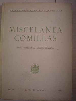 Immagine del venditore per Miscelnea Comillas Vol. 52 ( Julio-Diciembre 1969) venduto da Librera Antonio Azorn