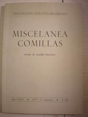 Imagen del vendedor de Miscelnea Comillas N 66 - 1977 ( 1 Semestre) a la venta por Librera Antonio Azorn