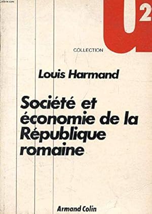 Bild des Verkufers fr Societe Et Economie De La Republique Romaine zum Verkauf von JLG_livres anciens et modernes