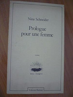 Immagine del venditore per Prologue pour une femme venduto da JLG_livres anciens et modernes