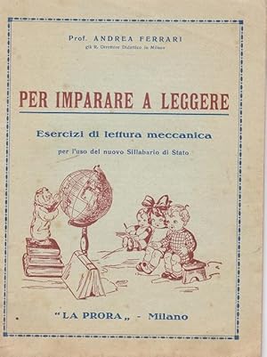 PER IMPARARE A LEGGERE, Milano, La Prora, 1937