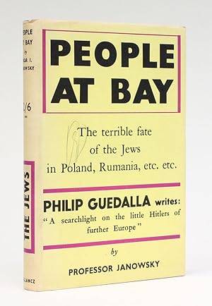 Bild des Verkufers fr PEOPLE AT BAY The Jewish Problem in East-Central Europe. zum Verkauf von LUCIUS BOOKS (ABA, ILAB, PBFA)