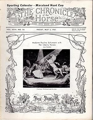 Bild des Verkufers fr The Chronicle of the Horse: Volume XXIV, No.36: May 5, 1961 zum Verkauf von Dorley House Books, Inc.