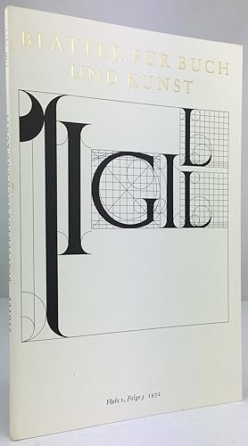 Imagen del vendedor de Sigill, Bltter fr Buch und Kunst. Heft 1, Folge 3. 1972. Mit Texten und 18 Offset-Lithographien von Dieter Benecke. a la venta por Antiquariat Heiner Henke