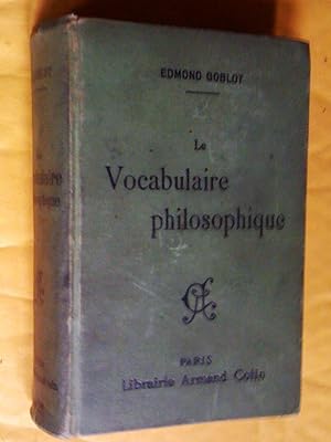Le Vocabulaire philosophique, deuxième édition