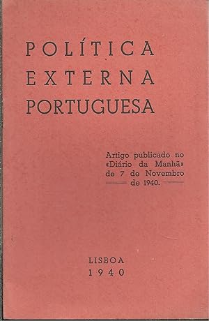 POLÍTICA EXTERNA PORTUGUESA