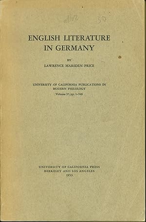 English Literature in Germany