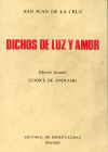 Imagen del vendedor de DICHOS DE LUZ Y AMOR (Edicin facsmil -cdice de Andjar-) a la venta por AG Library