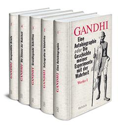 Seller image for Eine Autobiographie oder Die Geschichte meiner Experimente mit der Wahrheit [1925/29]. Aus d. Engl. bers. von Brigitte Luchesi. Mit einem Essay von Gita Dharampal-Frick. (= Ausgewhlte Werke in 5 Bnden, Bd. 1. Hrsg. von Shriman Narayan). for sale by Antiquariat Lengelsen
