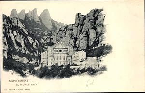 Bild des Verkufers fr Ansichtskarte / Postkarte Montserrat Katalonien, El Monasterio zum Verkauf von akpool GmbH