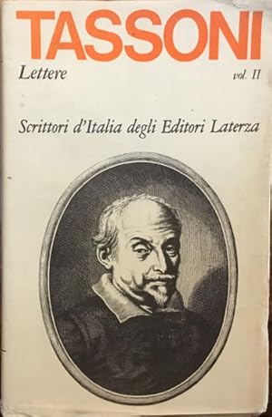 Immagine del venditore per Tassoni. Lettere. Voll. II 1620-1634 venduto da Libreria Il Morto da Feltre