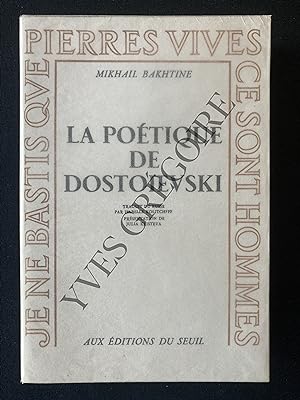 Seller image for LA POETIQUE DE DOSTOIEVSKI for sale by Yves Grgoire