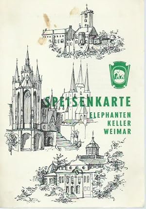 Speisenkarte Elephanten Keller Weimar.