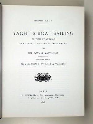 Imagen del vendedor de Yacht & Boat Sailing. 2me partie : Navigation  voile et  vapeur. a la venta por Librairie Aubry