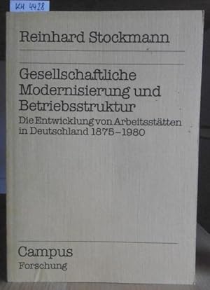 Seller image for Gesellschaftliche Modernisierung und Betriebsstruktur. Die Entwicklung von Arbeitssttten in Deutschland 1875-1980. for sale by Versandantiquariat Trffelschwein