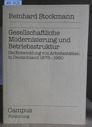 Bild des Verkufers fr Gesellschaftliche Modernisierung und Betriebsstruktur. Die Entwicklung von Arbeitssttten in Deutschland 1875-1980. zum Verkauf von Versandantiquariat Trffelschwein