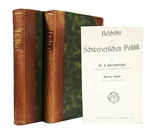 Bild des Verkufers fr Geschichte der schweizerischen Politik. In 2 Bnde.oyyx zum Verkauf von Harteveld Rare Books Ltd.