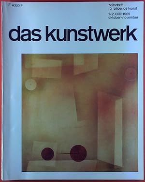 Seller image for Das Kunstwerk. Zeitschrift fr bildende Kunst 1-2 XXIII 1969 Oktober-November. for sale by biblion2