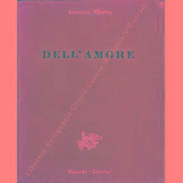 Seller image for Dell'amore for sale by Libreria Antiquaria Giulio Cesare di Daniele Corradi