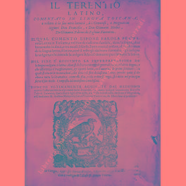 Seller image for Il Terentio latino comentato in lingua toscana e ridotto a sua vera latinit, a i generosi, e i magnanimi Signori Don Francesco, e Don Giovanni Medici, da Giovanni Fabrini da Fighine Fiorentino . for sale by Libreria Antiquaria Giulio Cesare di Daniele Corradi