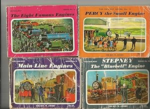 Immagine del venditore per Percy the Small Engine. The Eight Famous Engines. Stepney the "Bluebell" Engine. Main Line Engines.Four Separate Volumes (Railway Series No.11,12,18,21) venduto da Matilda Mary's Books