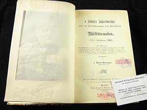 Seller image for (Hrsg.) V. Lbell's Jahresberichte ber die Vernderung und Fortschritte im Militrwesen. XXVIII. Jahrgang: 1901. for sale by Antiquariat Bebuquin (Alexander Zimmeck)