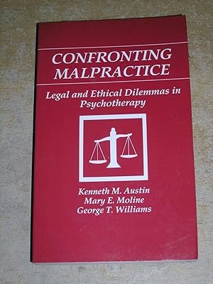 Imagen del vendedor de Confronting Malpractice: Legal and Ethical Dilemmas in Psychotherapy a la venta por Neo Books