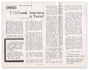 TIMEweek Interviews a 'Patriot'