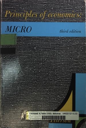 Seller image for Principles of economics: Micro. for sale by books4less (Versandantiquariat Petra Gros GmbH & Co. KG)