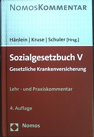 Bild des Verkufers fr Sozialgesetzbuch V : gesetzliche Krankenversicherung; Lehr- und Praxiskommentar. zum Verkauf von books4less (Versandantiquariat Petra Gros GmbH & Co. KG)