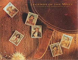 Seller image for Legends of the West -- a Collection of U. S. Commemorative Stamps for sale by Back of Beyond Books