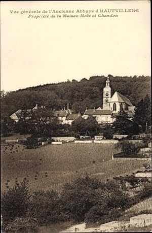 Ansichtskarte / Postkarte Hautvillers Marne, Ancienne Abbaye, Vue générale