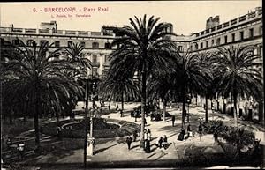 Bild des Verkufers fr Ansichtskarte / Postkarte Barcelona Katalonien, Plaza Real zum Verkauf von akpool GmbH